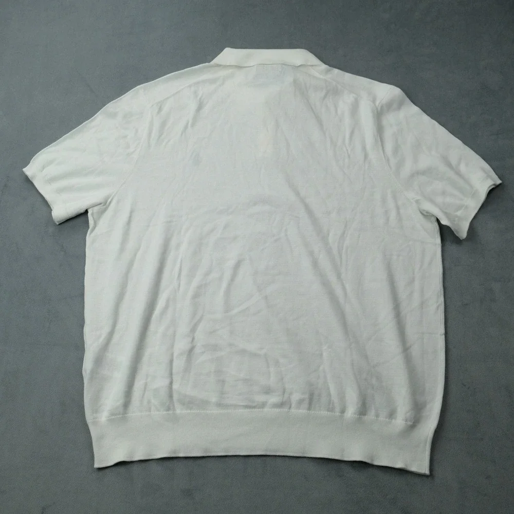 Polo Ralph Lauren Knit Shirt XXL White Cotton Classic Fit NWT Flaw MSRP $125